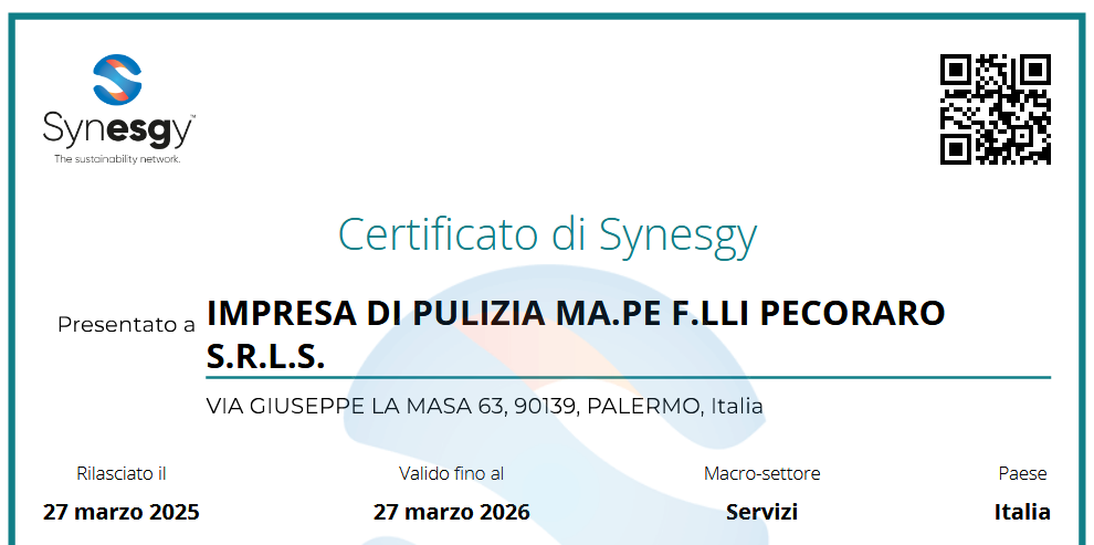 Certificato di Synesgy